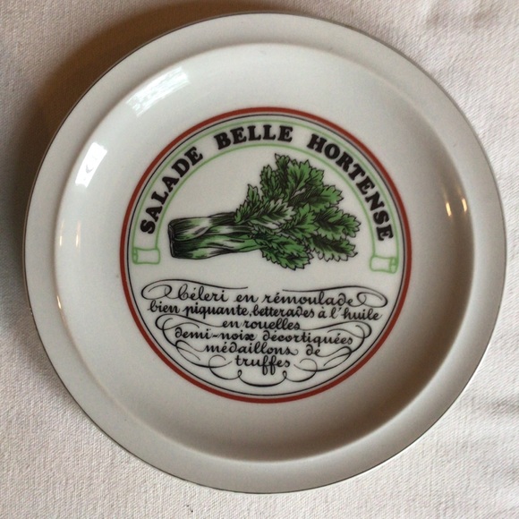 Vintage Set of 4 Toscany Vinaigrette Salad Plates - Picture 2 of 8